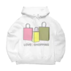 ヨープキャンが気になったの紙袋 LOVE SHOPPING Big Hoodie