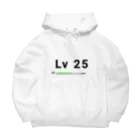 歯車デザインのレベル25 Big Hoodie