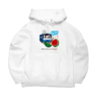 Train Kids! SOUVENIR SHOPの青い電車 「 スイカ割り 」 Big Hoodie