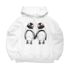 penguininkoの手繋ぎケープペンギンのカップル🐧❤️🐧 Big Hoodie