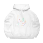 ○△□(まるさんかくしかく)のらくがきポップ Big Hoodie