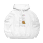 Crystalmindのアニマルリリーフの熊と白くまくん Big Hoodie