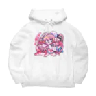 善戦愛闘堂のPinkayokoちゃん麺 Big Hoodie