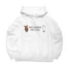 SHOP HAPPY HORSES（馬グッズ）のスピプーロゴ Big Hoodie