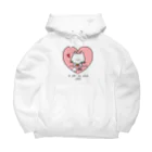 ファンシーはにゅまるマートのラブレターにゃんこ　ver2 Big Hoodie