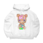 ネズミ工房のポテチ中毒のテディベア Big Hoodie