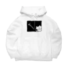 まめねこや&シカクい亭のガラスまめねこ Big Hoodie