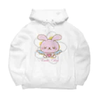 Anela’Eheuの天使のうさぎハピバニちゃん Big Hoodie