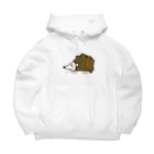 ほっこりさよっち。のほっこりハリネズミ Big Hoodie