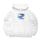 【シマエナガグッズ】ちくわファクトリーの夜空　ふわふわ Big Hoodie