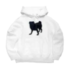 KUROPUG 黒パグのくろぱぐのくろ Big Hoodie