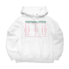 KAWAGOE GRAPHICSのフットボールピッチ Big Hoodie