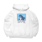 サメ わりとおもいのSAME Big Hoodie