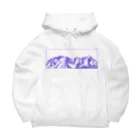 まつのき商店の槍穂高連峰　青ペン Big Hoodie