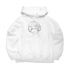 PaPoちゃん！！のペン描きベッドホンくん Big Hoodie