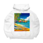 GALLERY misutawoのボラボラ島の水上バンガロー Big Hoodie