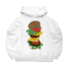 AWESOME HAMBURGERのダブルチーズバーガー Big Hoodie