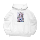 洋菓子店桃屋のうさぎさんはばらがすき Big Hoodie