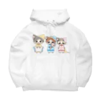 ねことおひるねの【ねむver】いい夢みてね Big Hoodie