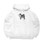 こぐみのピクセル柴犬(黒) Big Hoodie