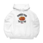 メシテロタイプ（飯テロTシャツブランド）のエビチリ（虾辣椒）（ビンテージ風） Big Hoodie