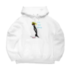 LalaHangeulのRockhopper penguin　(イワトビペンギン) Big Hoodie