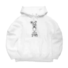 KONKONのLosingDog(負け犬)白黒ver. Big Hoodie