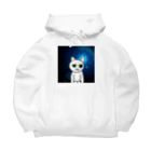 AKI⭐︎CATの宇宙な白猫くん Big Hoodie