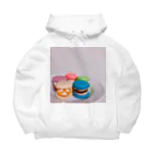 ゆるりまる。のsweets time(マカロン) Big Hoodie