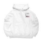 イラスト MONYAAT のワンポイント ワールドワイドでCHU*M配置 Big Hoodie