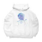 クラゲ座の海月堂の水彩くらげ。 Big Hoodie