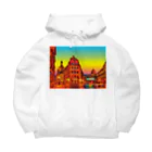 GALLERY misutawoのドレスデン 夕暮れの街角 Big Hoodie