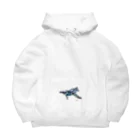 はんなり屋の泳ぐペンギンちゃん Big Hoodie