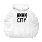 JIMOTOE Wear Local Japanの阿南市 ANAN CITY ビッグシルエットパーカー