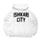 JIMOTO Wear Local Japanの石狩市 ISHIKARI CITY ビッグシルエットパーカー