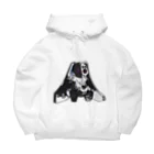 Yukiのつぎはぎ うさぎBIGパーカー Big Hoodie