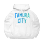 JIMOTO Wear Local Japanの田村市 TAMURA CITY ビッグシルエットパーカー