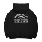 MRFC OFFICIAL GOODSの鯵釣る？White logo ビッグシルエットパーカー