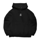 FLATMOMENT97のflatmoment ビッグシルエットフードパーカー　black Big Hoodie