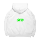 SFBの"SFB" green logo Parker WHITE Big Hoodie