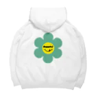 Bepppin3Companyのレトロフラワー★グリーン Big Hoodie