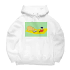 sac.のカバでも本読む Big Hoodie