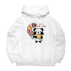 イラスト MONYAAT のCT54ズレぱんだちゃん　アイスを食べよう_bs Big Hoodie