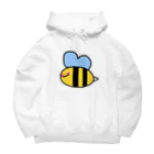 LoveAmooNのへんてこキャラクター はちさんの『びー』🐝💗 Big Hoodie