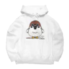 イラスト MONYAAT のスズメがちゅんA  Big Hoodie