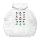 イラスト MONYAAT のスズメがちゅん　体操ちゅん Big Hoodie