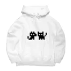 智叉猫のINUNEKOしろいろ Big Hoodie