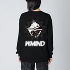 W-MINDのNeoTokyoPunks×W-MIND（文字付き） Big Long Sleeve T-Shirt