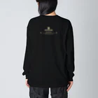 SOULBLAMEのSCRIPT TEE IN BLACK ビッグシルエットロングスリーブTシャツ