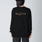 kujiraの店のkujiracamp 茶文字 Big Long Sleeve T-Shirt